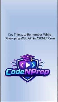 ASP.NET Core Web API Rules Every Developer Must Know ||#ASPNETCore#WebAPI#DotNet#CSharp#coding