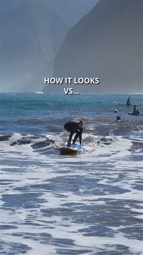 How it looks vs. how it feels 🌊😄 How it looks: small, slow waves… perfect for beginners 🤙 How it feels: dropping into a massive wave, heart racing, pure adrenaline 😱🔥 At Seixal beach, that’s the magic of surfing. Even the smallest waves feel HUGE when you’re standing on the board for the first time 🌊✨ With Madeira Surf Center, learning to surf is fun, safe and unforgettable. Epic scenery, great vibes and the best way to experience Madeira from the ocean 🏄‍♂️🏝️ Come for the waves. Stay fo
