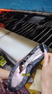 811K views · 2.1K reactions | Shoe Sole Gluing Process. #shoemaking #glueapplication #footwearprocess #shoerepair #factorywork | Doraya Jennings | Facebook