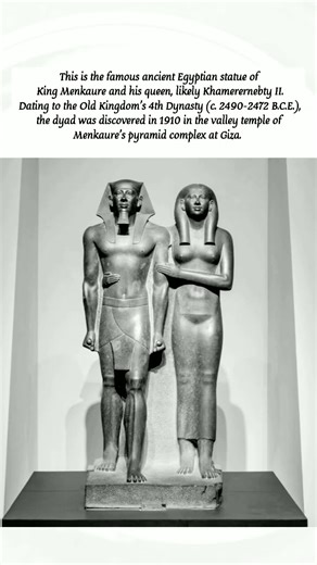 ancient sculptures || Egyptian statue || menkaure and his wife