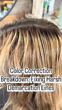 Fixing a Blonde Color Correction | Removing Demarcation Lines & Brass | Hair Mentor Education
