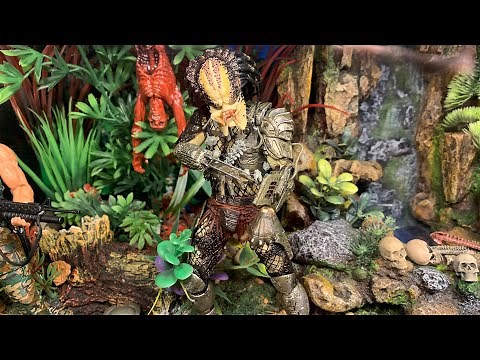 "NECA Jungle Hunter Predator" (Fish Tank Diorama)