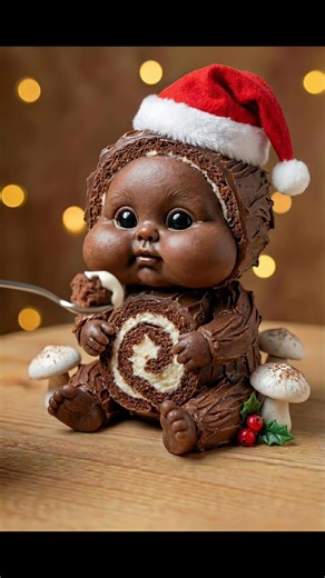 Yule Log Eating ASMR Experience