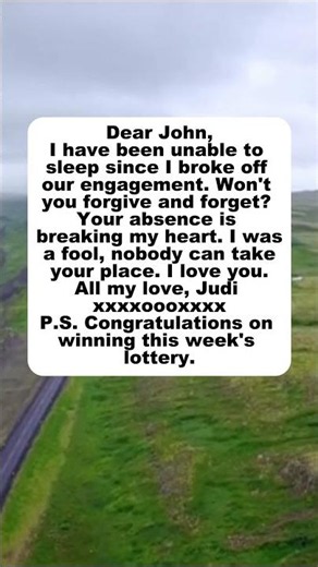 Dear John #lottery #breakup #funny #humor #jokes #story #trending #laugh #memes #classic