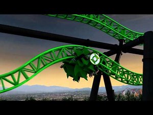 Six Flags Magic Mountain Green Lantern Coaster
