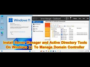 How to Install Server Manager and Active Directory RSAT Tools on Windows 11 Remotely Manage Domain