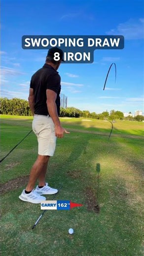 Club Head Outside the ball then Inside the Ball You will Notice the Ball Starts Right then Draws in