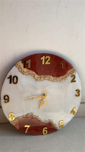 Resin clock making tutorial #art #artist #resinart #homedecor #interiordesign #shorts #viralvideo
