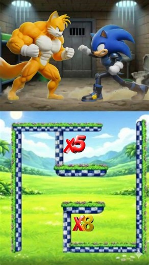 Sonic vs Tails — The Ultimate Showdown (Epic Fight Animation) #sonic #tails #sonicvstails #gaming