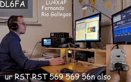 【业余无线电】令人陶醉！分享德国Ham朋友Andy的CW通联视频，非常欣赏他的这种通联及记录方式