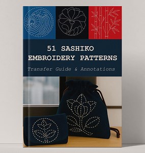 Sashiko Embroidery Patterns PDF – 51 Japanese Stitch Designs, Transfer Guide, Printable Embroidery Design - Etsy