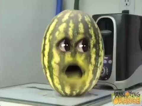 Annoying Orange Dies Watermelon Knife