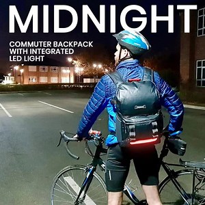 Meet the Water Resistant Commuter Backpack with an Integrated LED Light. Available now: | Cabin Max