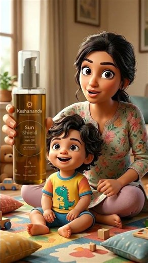 AI Animated Hair Oil Ad | AI Mascot Haircare Commercial | AI Generated Product Advertisement