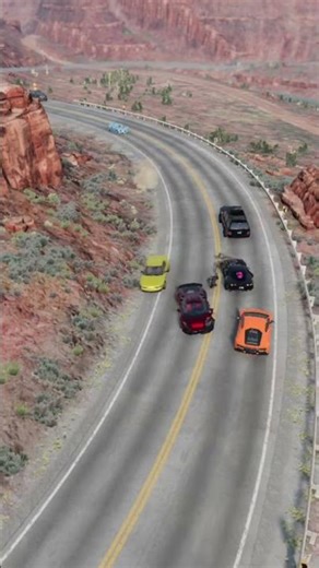 Realistic Highway Car Crashes #8 – BeamNG Drive #realistic #beamngcrashes