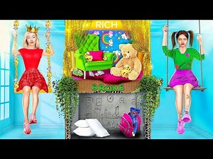 WE BUILD A SECRET ROOM || COOL IDEAS AND HACKS FOR PARENTS! Funny Family Situations by 123 GO!Genius