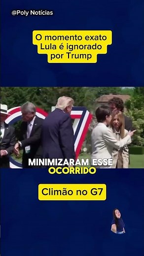 Awkward moment at the G7: The moment Trump ignores Lula! 😱