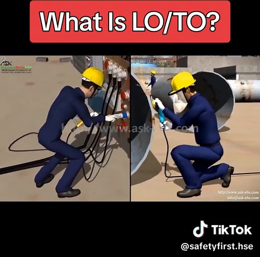Log Out Tag Out Safety, Procedures & why it's really necessary. #logout #tagout #logouttagout #LOTO #SAFETYFIRST #safetyfirsthse #safetyonsite #HSE #hseo #hazards #ppe #worksafety #construction #gulf #safetyhelmet #safetyfirst #foryou #fyp #fypシ #lifehack