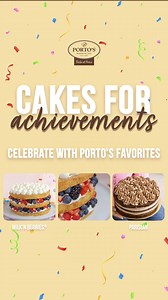 Celebrate birthdays, anniversaries, and sweet moments with Porto’s best-selling cakes! | Porto's Bakery