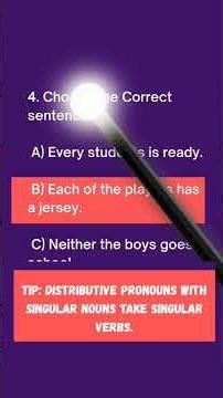 DISTRIBUTIVE PRONOUNS QUIZ ( Either, Neither , Each, Every ) #quiz #english #education
