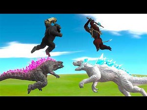 EVOLVED GODZILLA AND KONG PROTECT CITY FROM KAIJU INVASION - Kaiju Battle Simulator