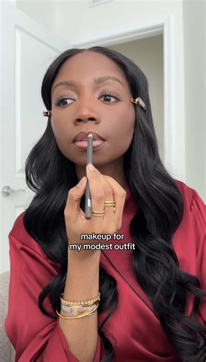 Makeup for my modest outfit 🤍 PRODUCTS • @Rare Beauty Brow Gel • @Armani beauty Luminous Silk Foundation • @Charlotte Tilbury Concealer • @makeupforever Artist Color Crayon • Armani Beauty Cheek Tint • @chanel.beauty Setting Powder • @Diorbeauty Powder Blush • @Saie Setting Spray • @Patrick Ta Beauty Fan • Chanel Rougr Coco Flash Lipstick • @Tower 28 Beauty Mascara #modestfashion