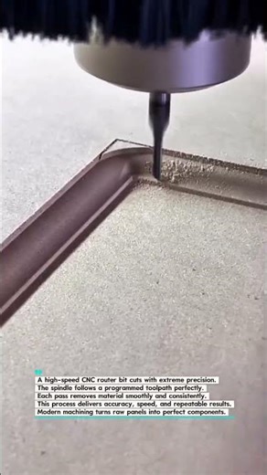 CNC Router Precision Cutting MDF Panels #CNC #Machining #Woodworking