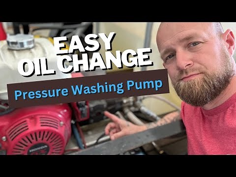EASY oil change | Pressure Washing Pump