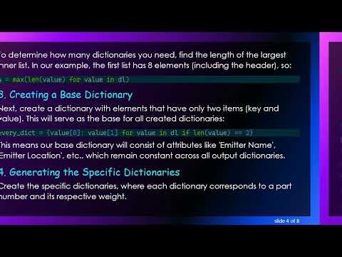 How to Create Multiple Dictionaries from a List of Lists in Python