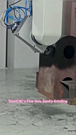 SteelCNC 5-Axis Gantry Grinder | Independent Tool Library, Auto/Manual Tool Change, Uninterrupted Pr