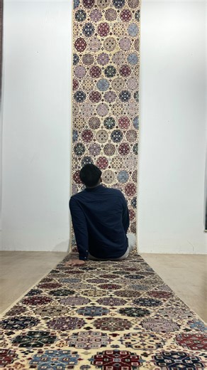 Afghan handmade Carpets (1979) | Gul Bahar handmade runner carpet from Afghanistan, crafted with 100% hand-spun wool. A long, elegant runner with intricate floral motifs,... | Instagram