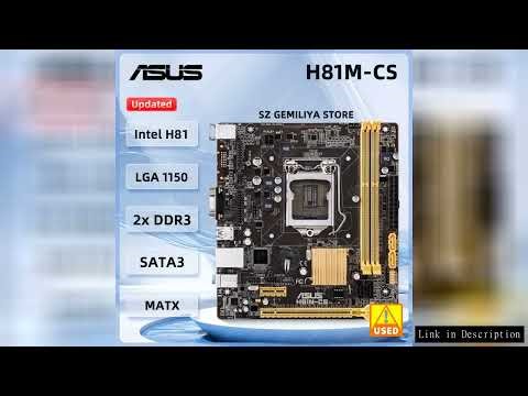 ASUS H81M-CS intel H81 Motherboard LGA 1150 DDR3 16 GB support Core i5-4690 i3-4130 i3-4150 i3-4170