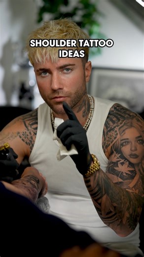 Shoulder Tattoo Ideas - Which one do you like most? #tattooideas #tattooartist #tattoos | Daniel Silva Tattoo