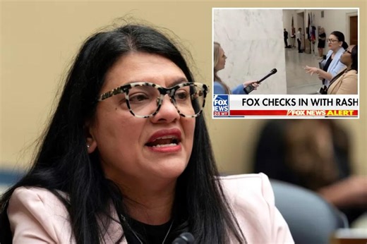 ‘Squad’ Rep. Rashida Tlaib rages at Fox Business reporter when confronted about ‘Death to America’ chants in district