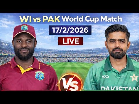 Big Match Alert! WI vs PAK Live Now 🏏 World Cup