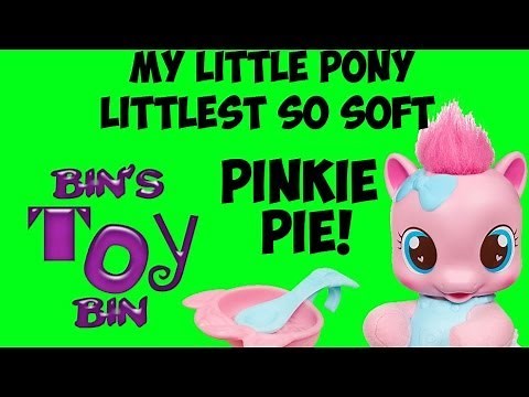 My Little Pony LITTLEST SO SOFT PINKIE PIE Plush Filly & Accessories Review! by Bin's Toy Bin