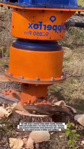 Powerful Stump Grinder in Action | Satisfying Tree Stump Removal