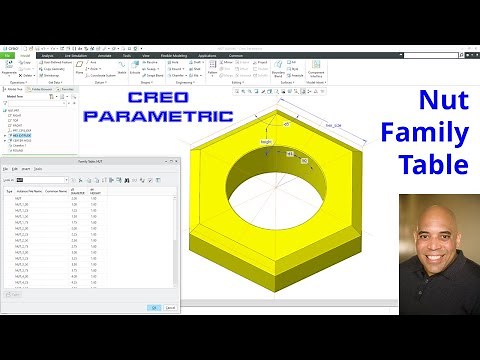 Creo Parametric - Part Family Table