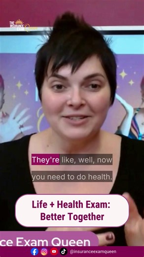 One of the biggest mistakes future agents make? 👀 Taking Life first… then Health later. Here’s what usually happens: You pass Life… and then your employer says, “Great! Now go take Health.” Now you’re studying twice and taking two exams instead of one. That’s why we always recommend Life & Health together. One study path. One exam strategy. One goal: PASS. 👑 👉 Try our free study resources: https://insuranceexamqueen.com/free-resources/ 👉 Buy our Gold or Platinum Course: https://insuranceexam