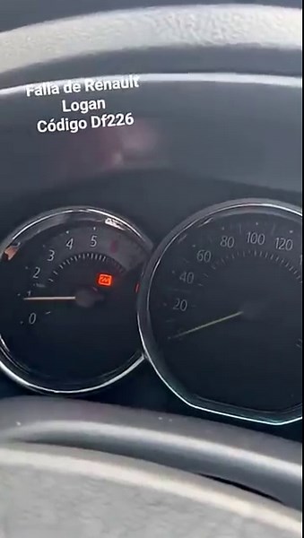 síntoma de falla, código df226 Renault Logan2