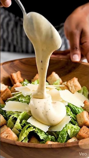 Best Homemade Caesar Salad Dressing Recipe 🥗 | Easy & Creamy Caesar Dressing