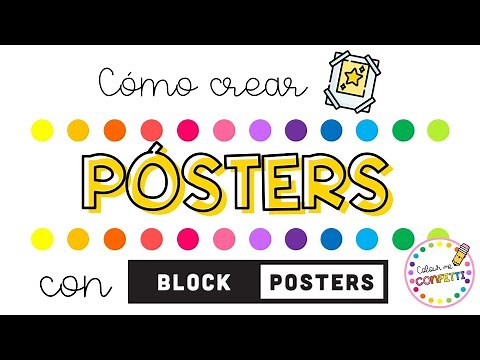 Cómo crear PÓSTERS GIGANTES con BLOCK POSTERS 💗 Colour me Confetti