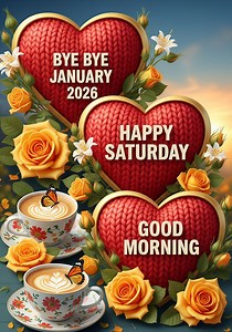 Bye Bye January 2026 Good Morning Happy Saturday 👋🌞☕🌈🎉 | Raj Kumar