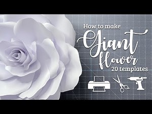 How to make giant paper flower | Step-by-step video tutorial | Easy DIY Giant Paper Rose |