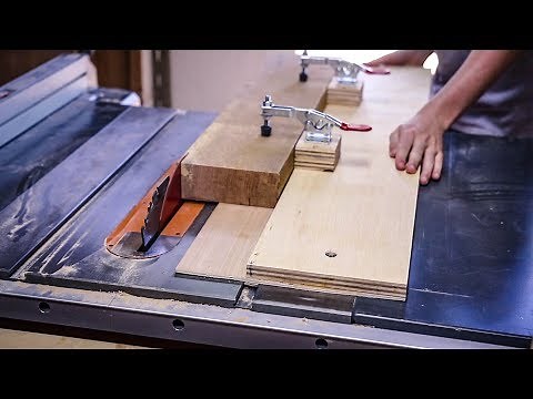 Cut Straight Edges without a Jointer on the Table Saw