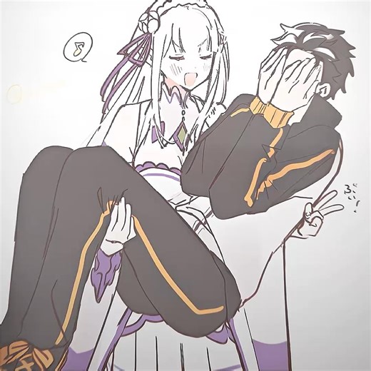 Subaru X Emilia❤️ #edit #manga #rezero