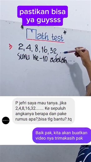 Jefrino Manullang on Instagram: "Matematika mudah #matematika #dinaspendidikankalbar #pontianak #belajar #smti #tiucpns #psikotes"