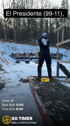 Grandmaster run on El Presidente (99-11). Stock Glock G34, cold run