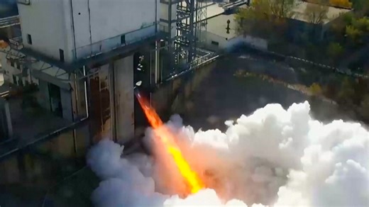 China completes test of liquid-propellant rocket engine