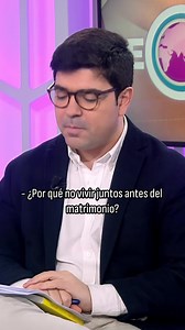 🏠¿Por qué no vivir juntos antes del #matrimonio? ¿Cómo voy a saber que la #convivencia va a ser buena si no la pruebo antes? ➡@pepborrellv ha presentado su nuevo libro 'Novios 100%' en 'Ecclesia es Domingo' de @trece_es | Ecclesia COPE
